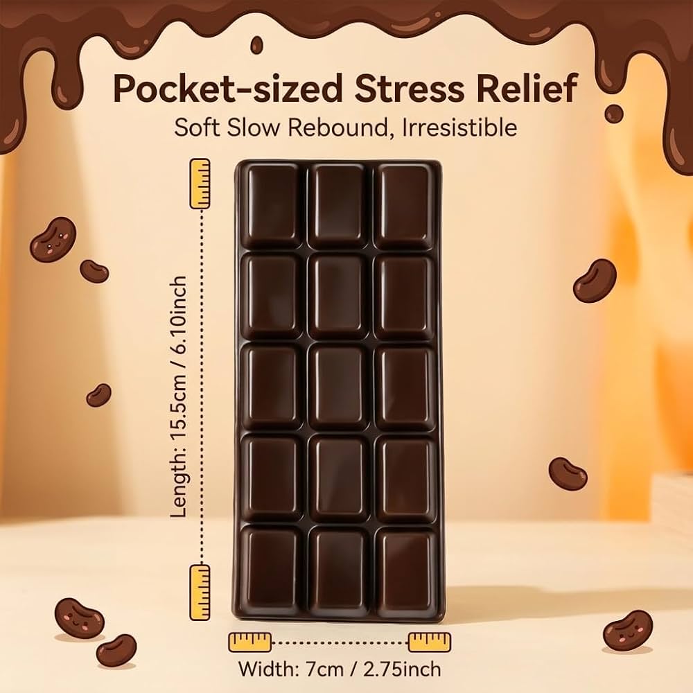 Chocolate Squishy Toy - 1pcs