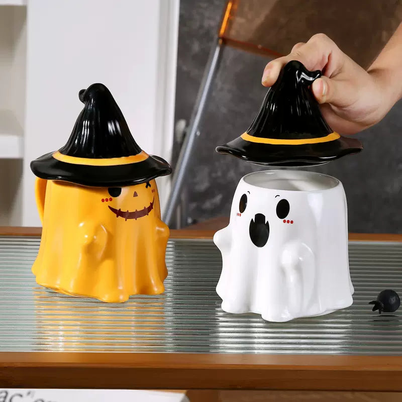 Halloween Ghost Ceramic Mug - 1pc
