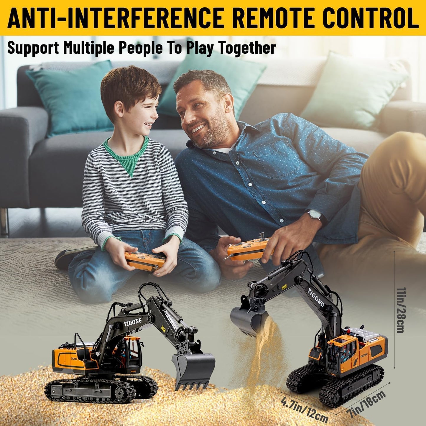 11 Channel RC Excavator Truck