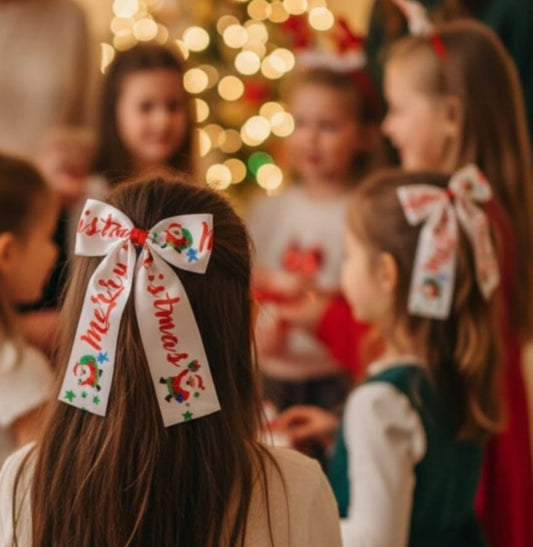 Christmas - Merry Christmas Bow Pin