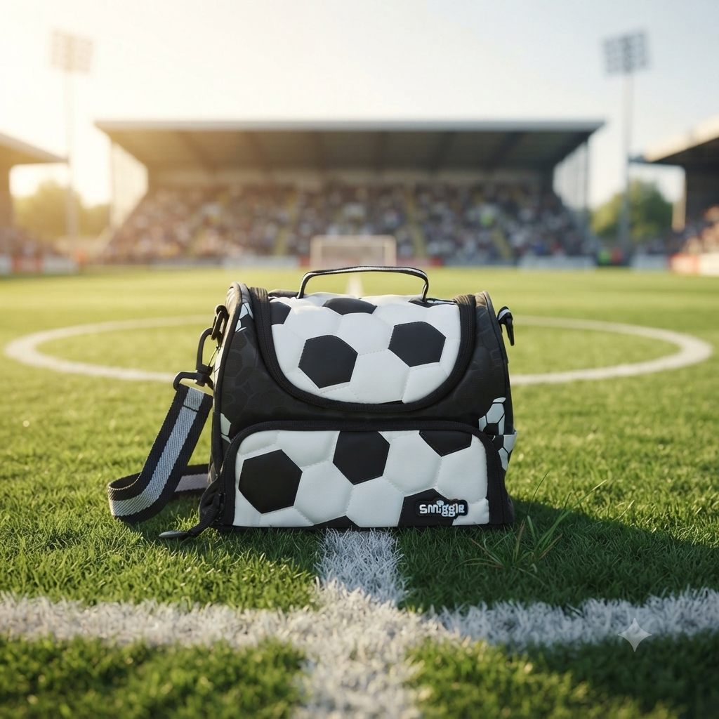 Smiggle  - Soccer Double Decker Lunch Bag