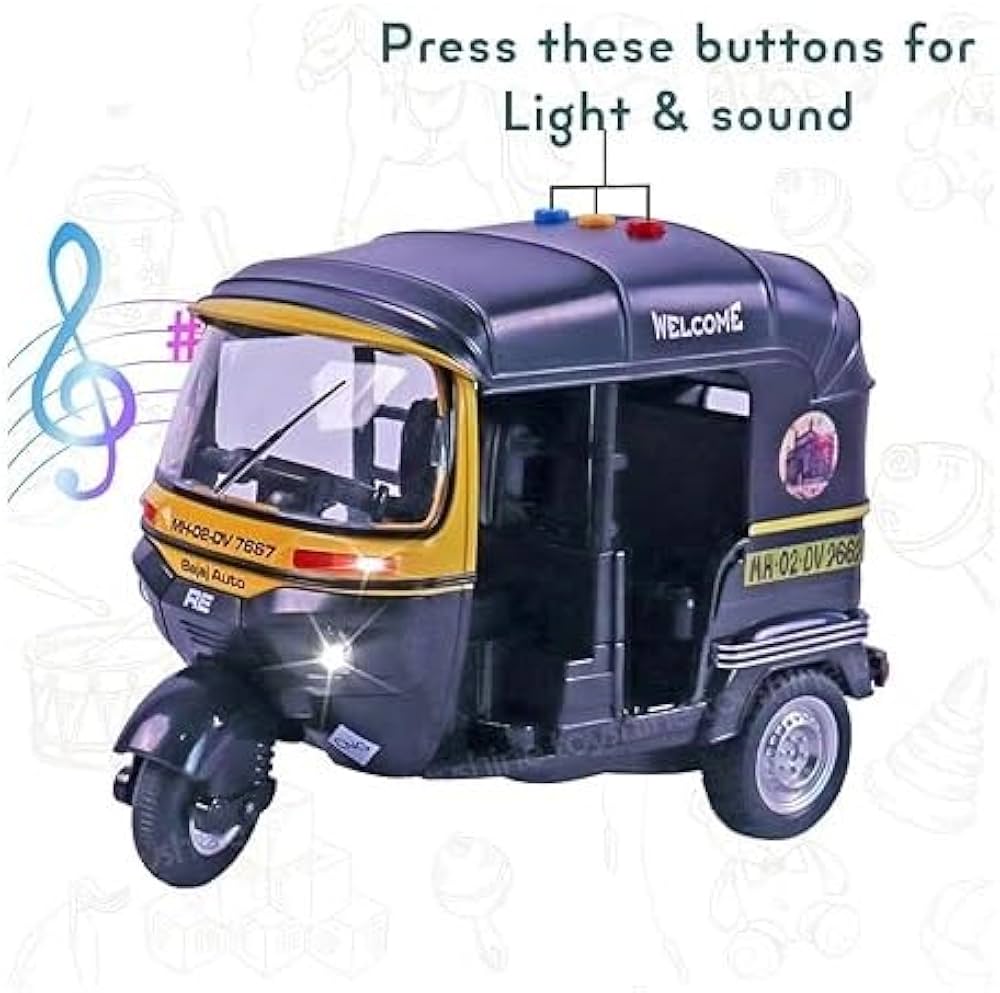 Mumbai Auto Rickshaw - Music + Lights