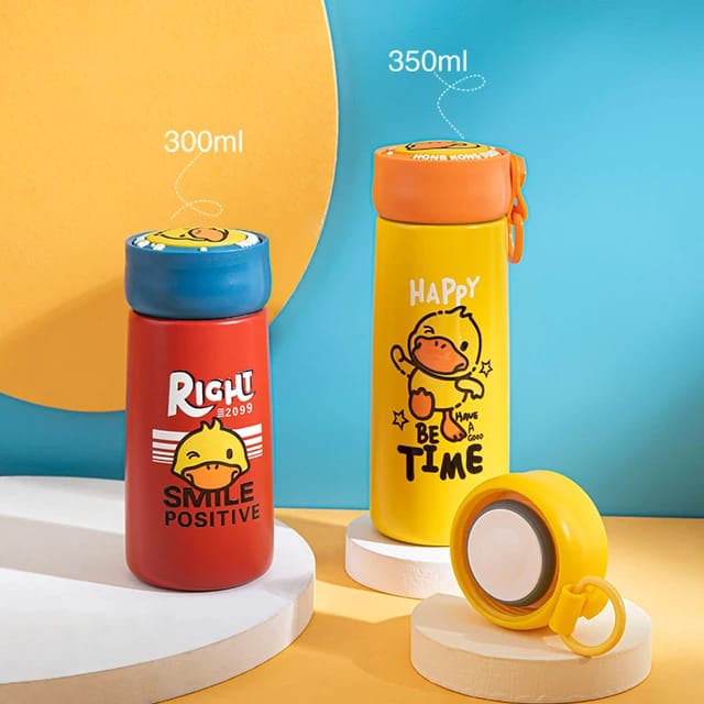 Happy Time - Insulated Vacuum Water Bottle (350ml)