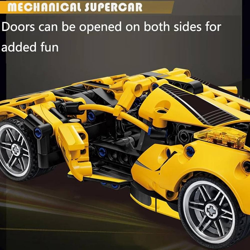 Supercar - DIY Realistic Blocks | Pull Back Car