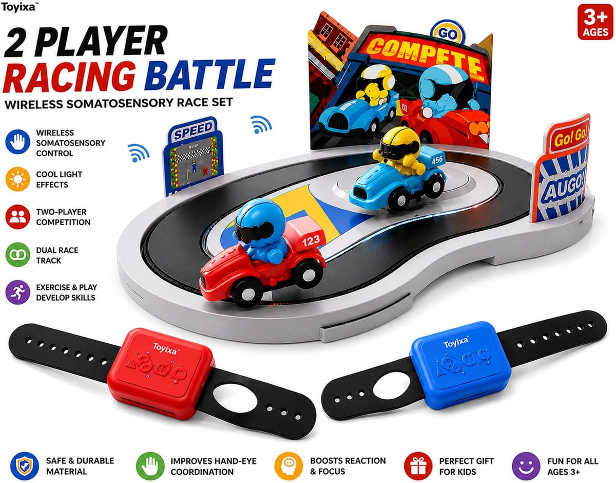 Gesture Control Racing Battle Track - 2 Player