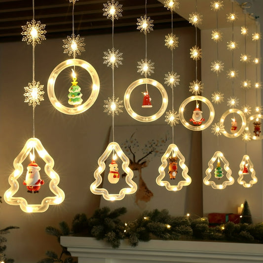 Christmas - 12pcs Snowfall String Lights