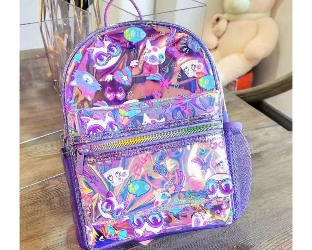 Holographic mini backpacks sale