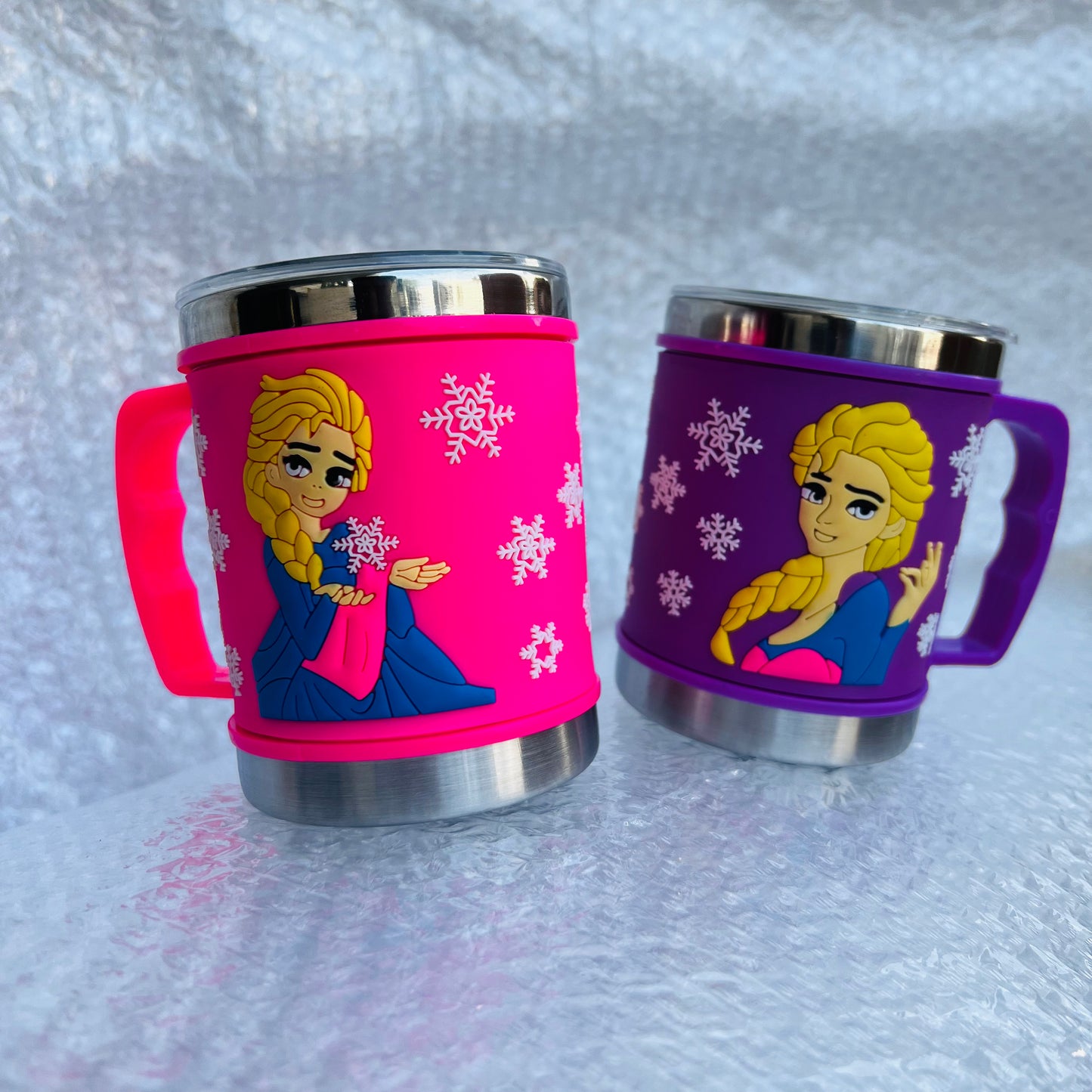 Stainless Steel Mugs with Silicone Embossed