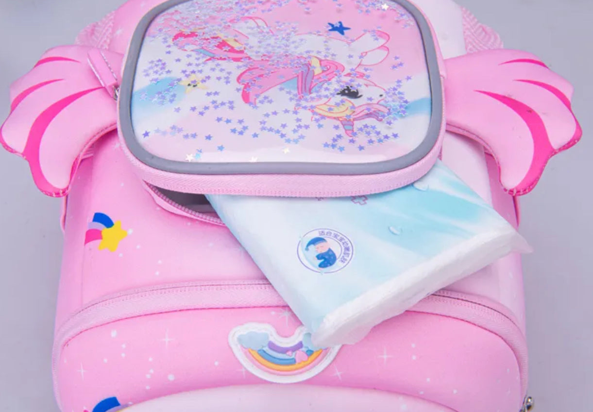 Unicorn backpack with on sale wings