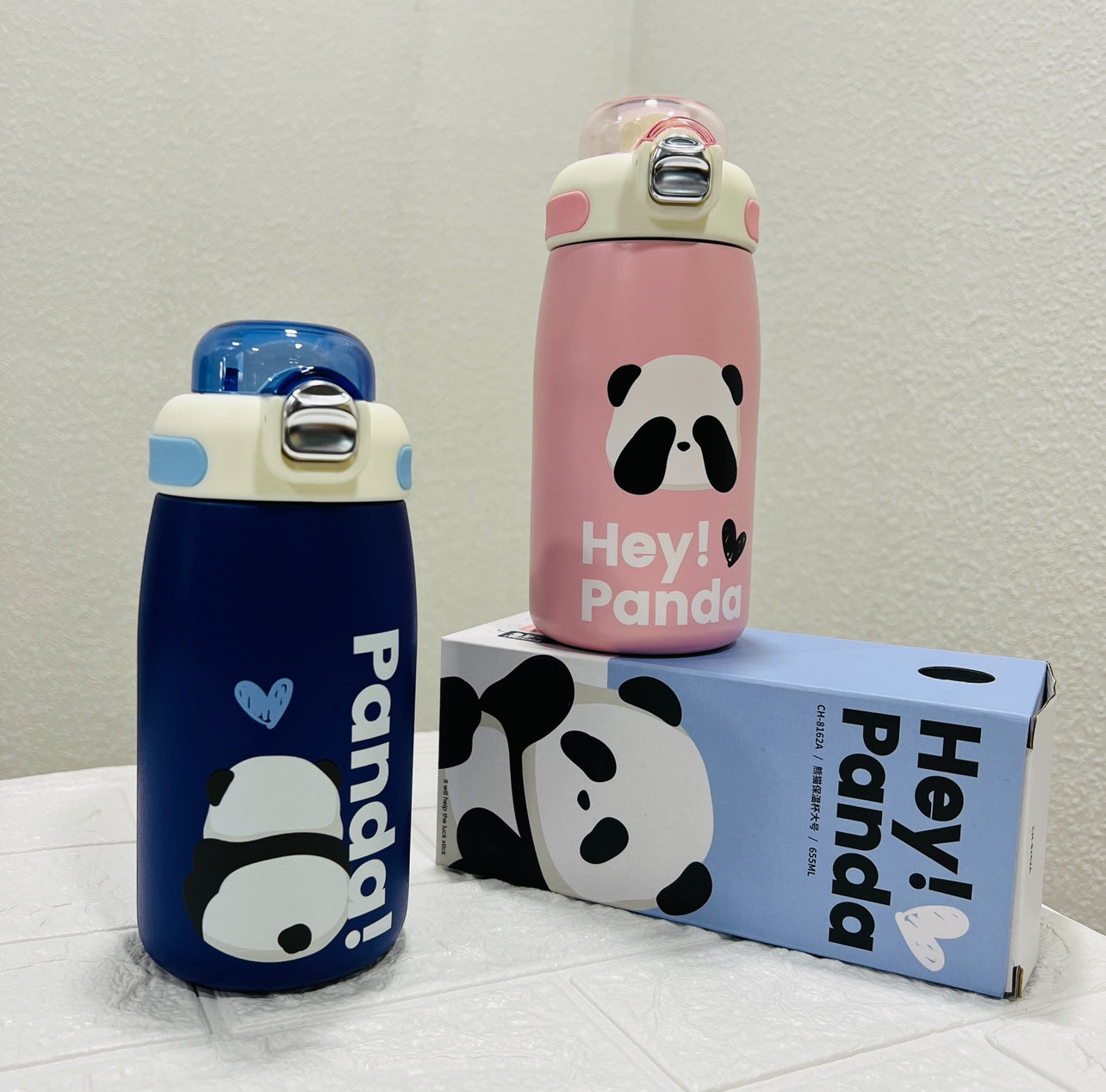 Hey Panda | 650ml | 12hrs Hot-Cold | 2 Ways to Drink