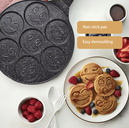 Smiley Pancakes/Egg Shaper - Non Stick Pan !!