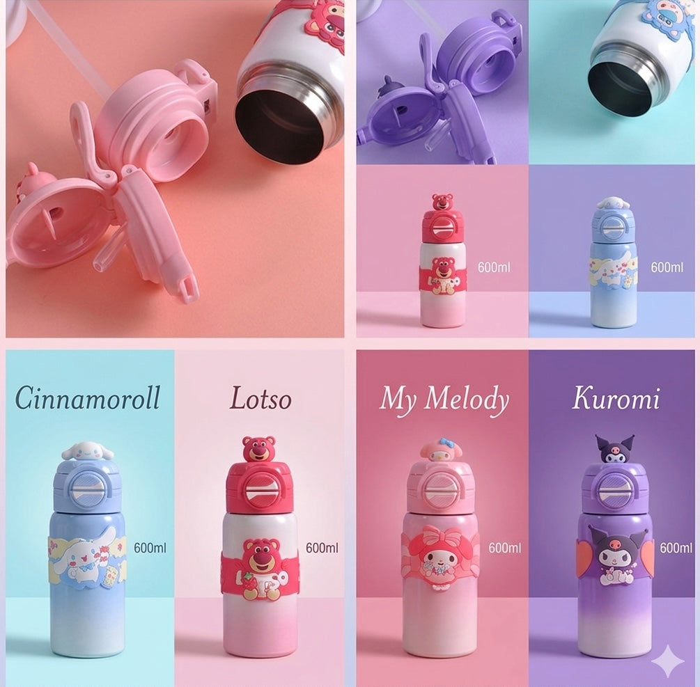 Sanrio Sipper with 2 Cap - 600ml