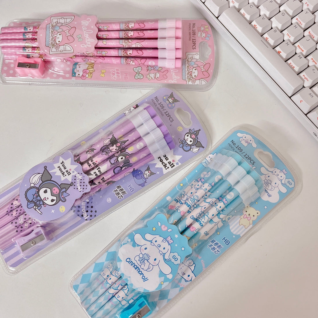 Sanrio Character Pencil Set | 12pcs