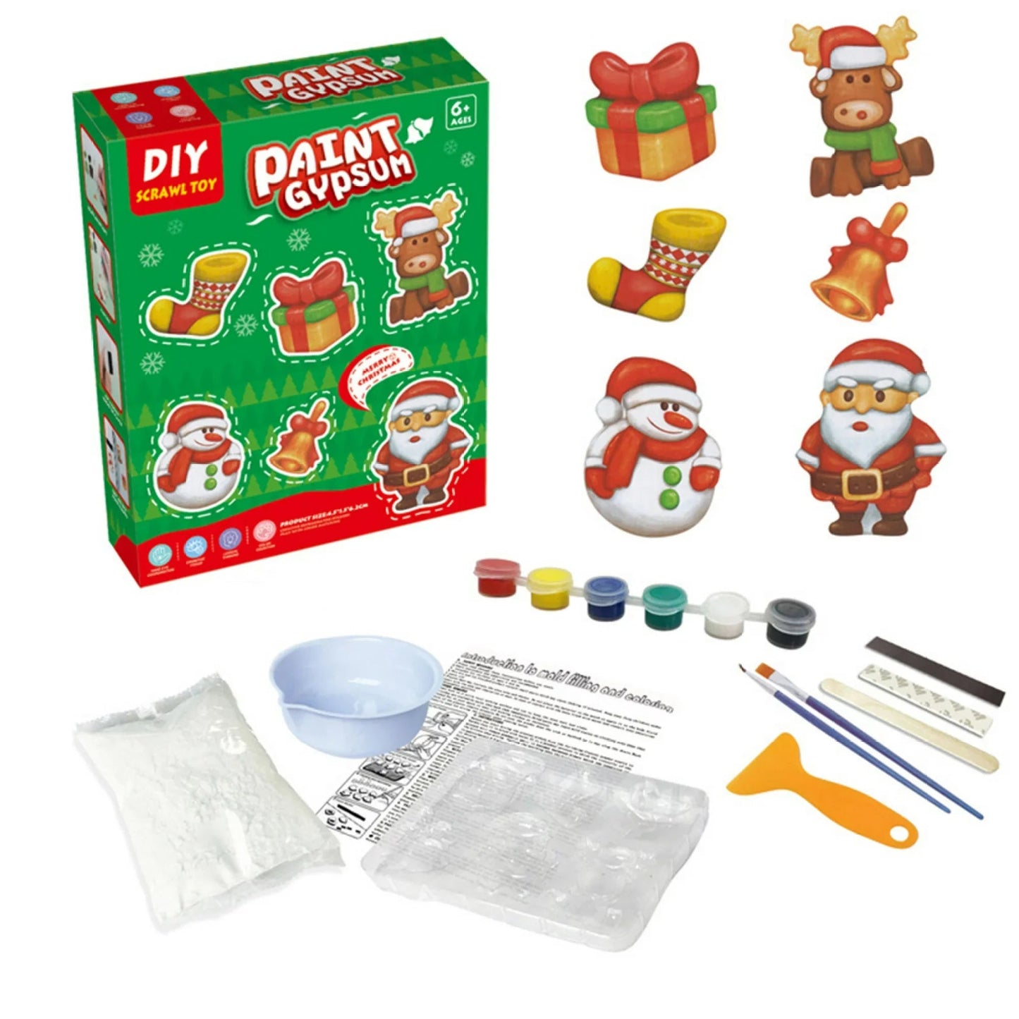 Creative Kid's DIY 3D Gypsum Model Painting Set