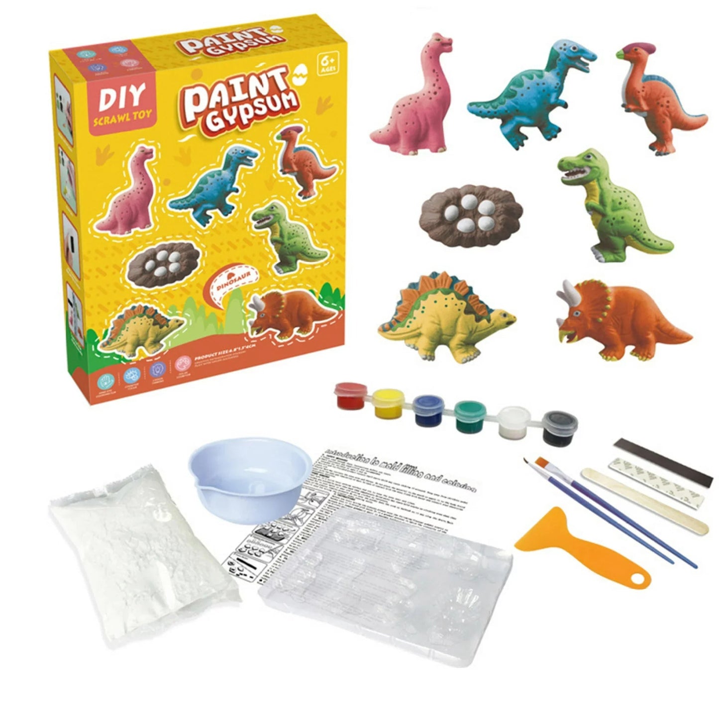 Creative Kid's DIY 3D Gypsum Model Painting Set