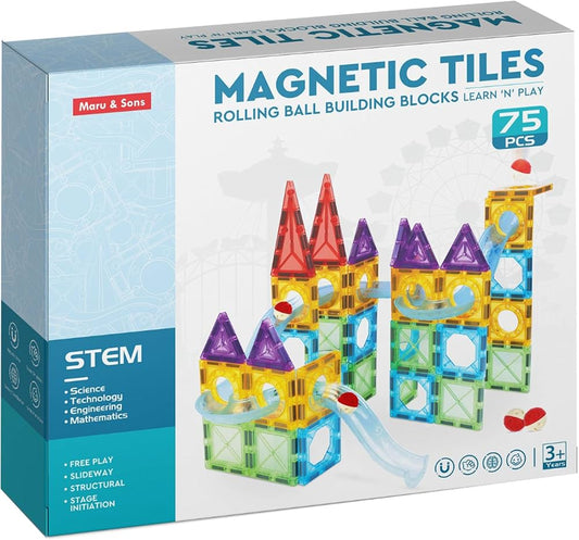 75pcs Magnetic Tiles - Learn n Play