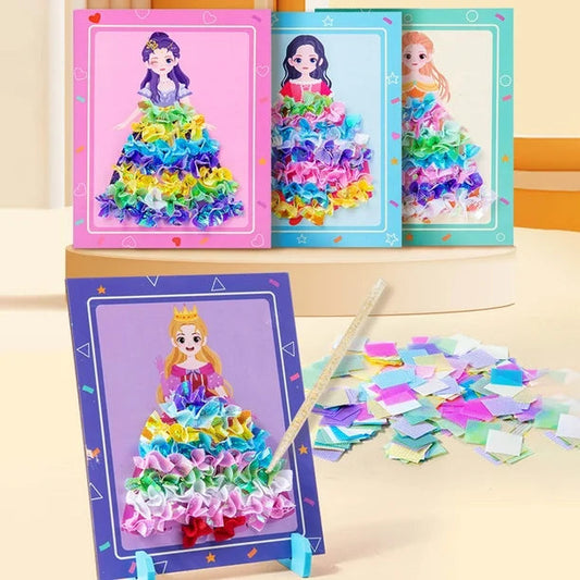 DIY Frozen-Princess Gown Kit for Kids (Set of 2)