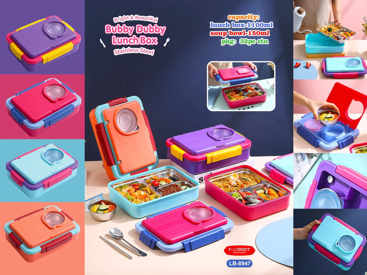 7 Compartments Bubby Dubby Lunchbox (For Teenagers/Adults)