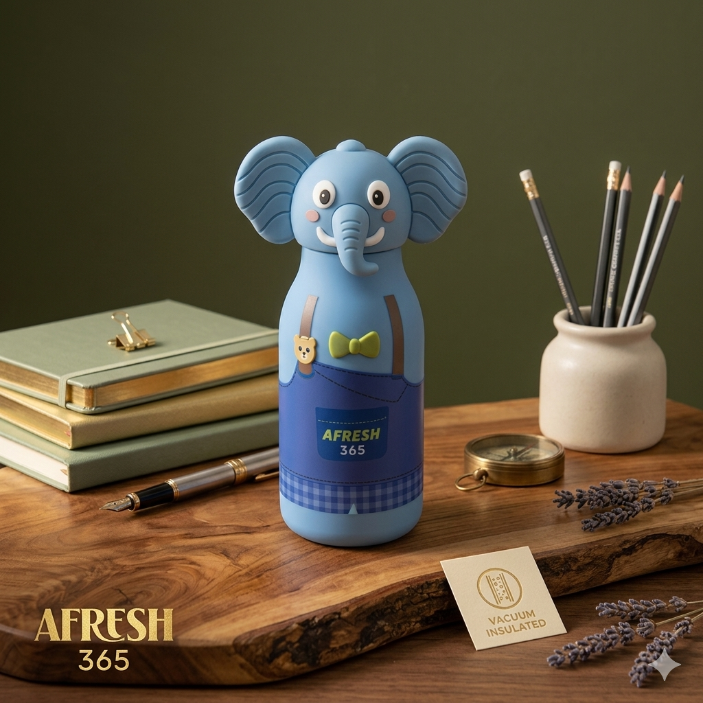 Afresh - Elephant Insulated 3D Bottle