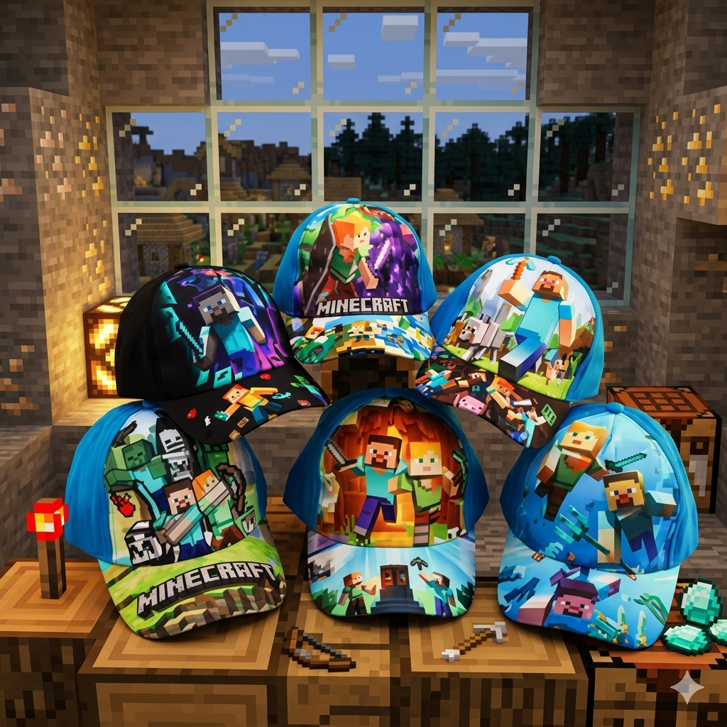 Minecraft Baseball Caps