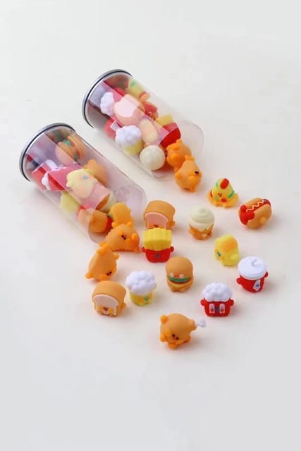 3D Burger Erasers - 12pcs