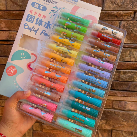 Solid Painting Stick - 24pcs