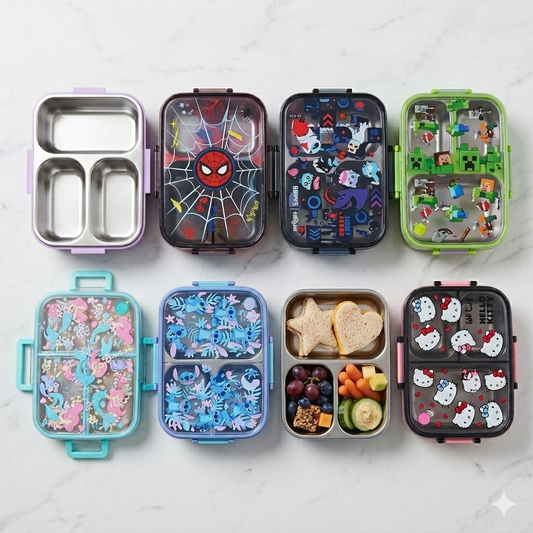 Smiggle Lunchbox - Trio Large Stainless Steel