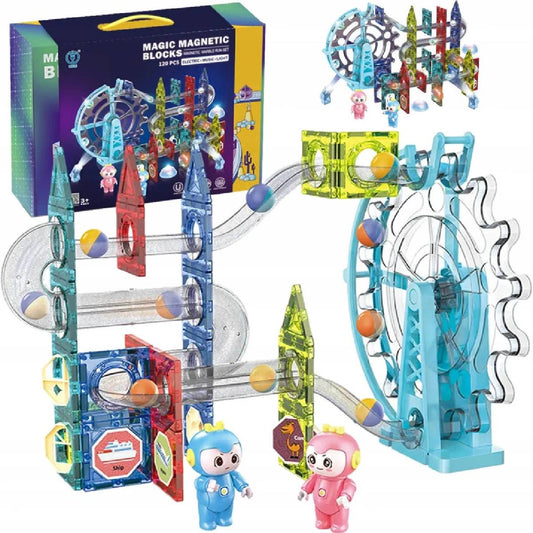 120pcs Magnetic Animal Park | Marble Run | Tiles