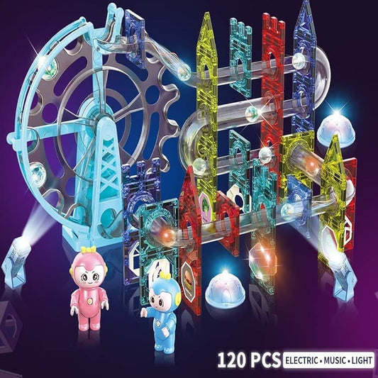 120pcs Magnetic Animal Park | Marble Run | Tiles