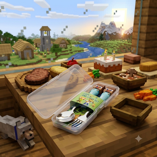 Minecraft Cutlery Set - 2pcs