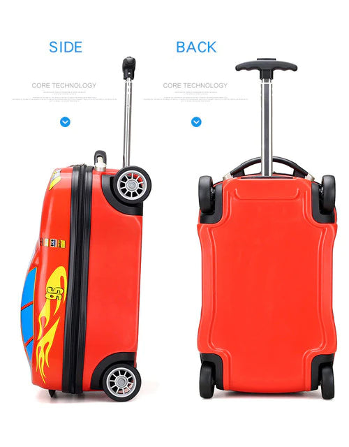 Car-Shaped Trolley Bag with Backpack : Travel in Style