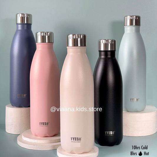 Tyeso - 1 Litre Insulated Vacuum Steel Bottle (Hot/Cold)