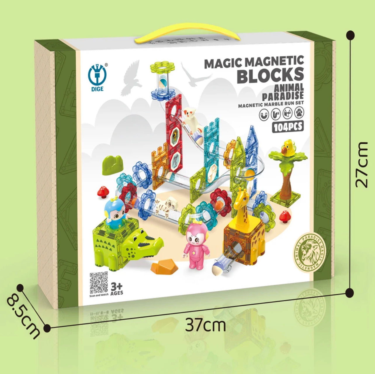 Magnetic Animal Park | Tiles and Blocks – Viaana Kids Store