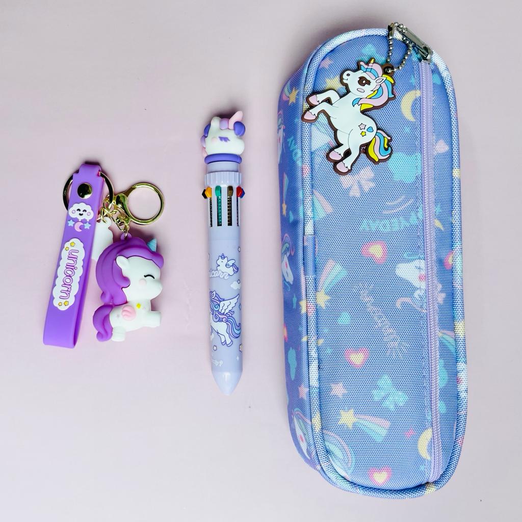 SUNEE Cute Pencil Case, Aesthetic Pen Pouch, Colored Large Pencil Bag with  Zipper, Kawaii Stationery Storage and Organizer, Blue School Supplies for  Teen and Adult Girls : Amazon.in: Office Products