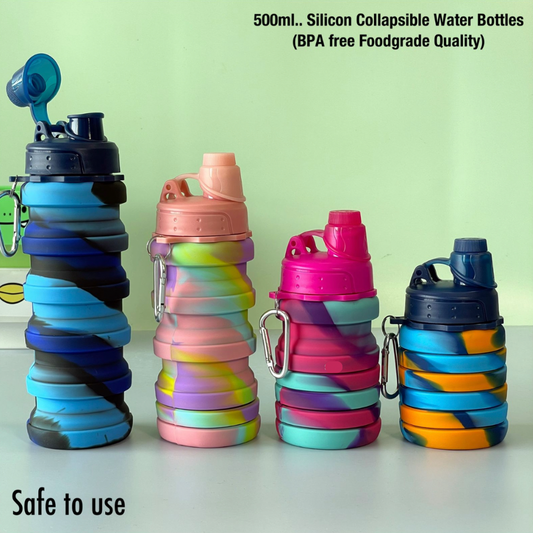 Expandable and Foldable Silicone Bottle