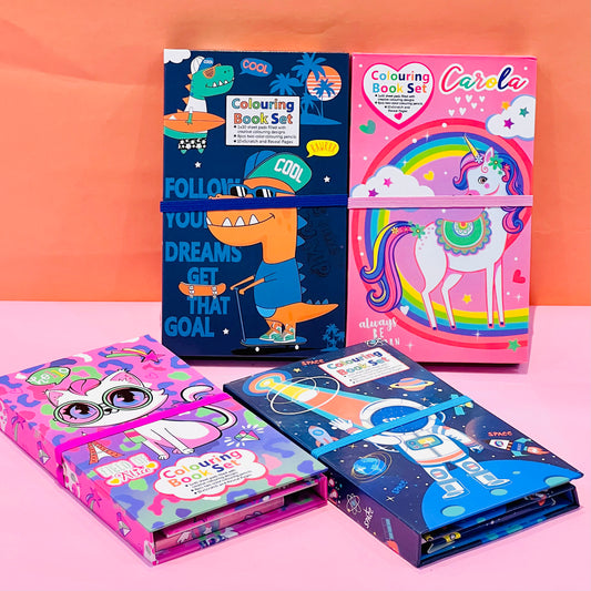 Scratch/Coloring Book Set