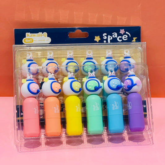 6 in 1 Highlighter/Marker Pens