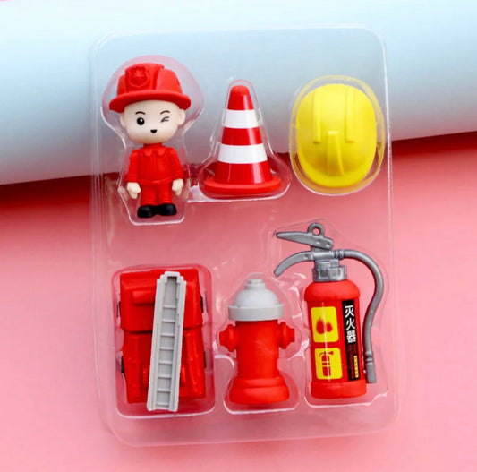 Fire Man Erasers