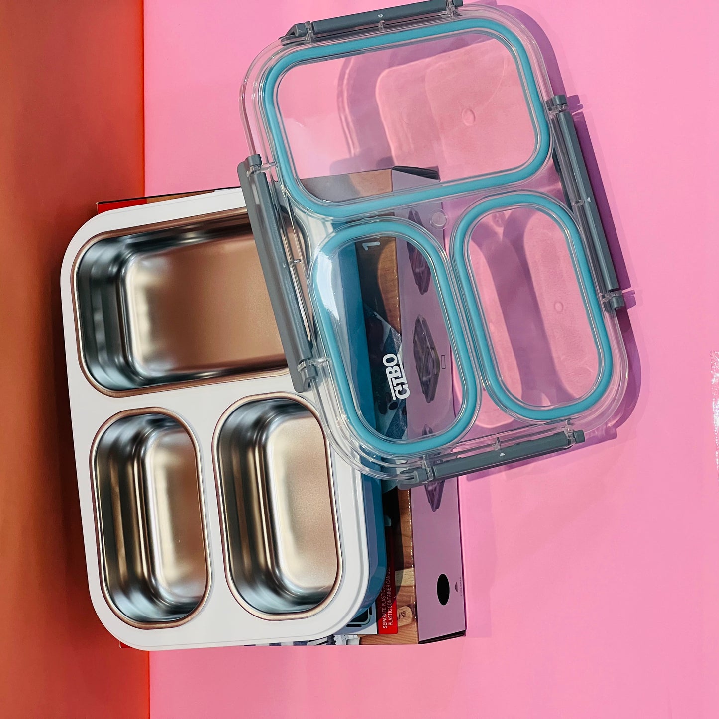 3 Grid Spill Proof Lunchbox for Adults/Teenegers