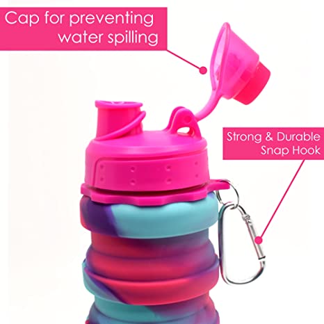 Expandable and Foldable Silicone Bottle