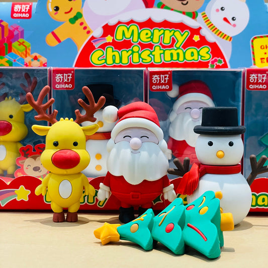 Christmas Themes Big 3D Erasers