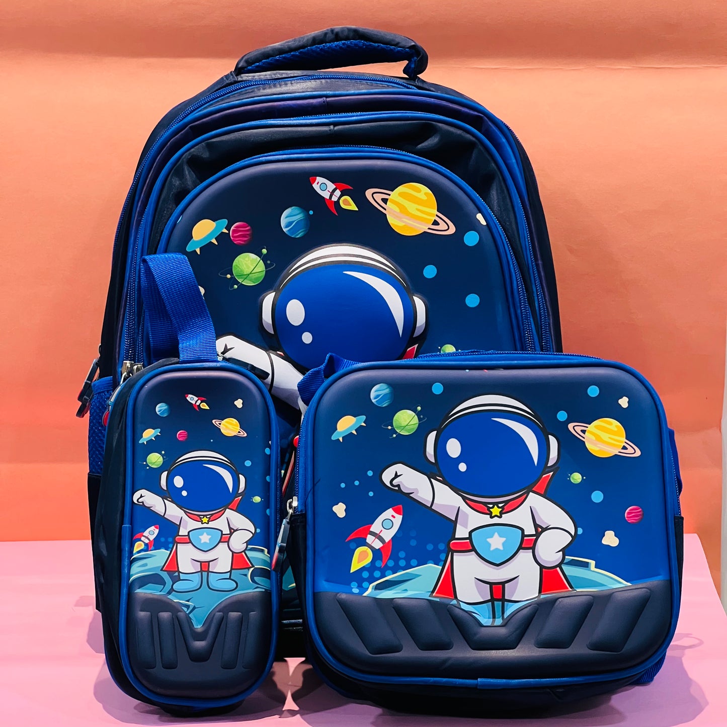 Cute School bags with Lunchbag and Pouch Combo