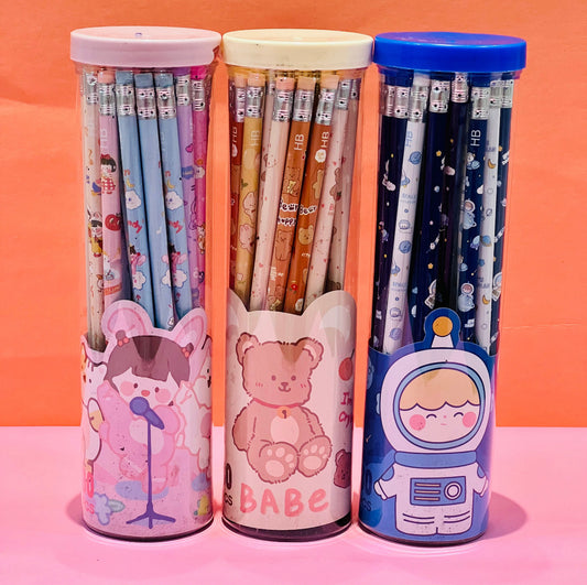 Kawaii Barrel Pencils