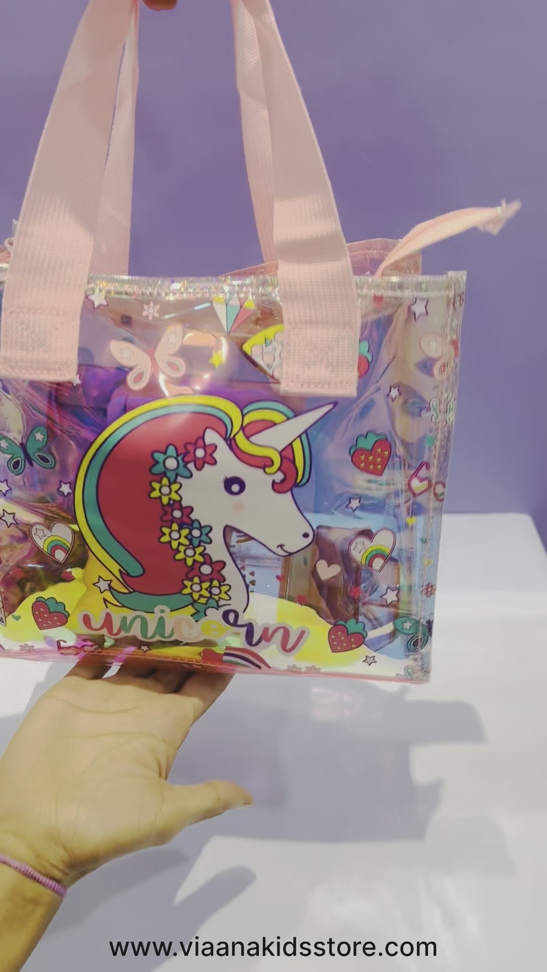 High Quality Holographic Transparent Handbags Hologram Laser PVC Tote  Shopping Bag factory and manufacturers | Langhai