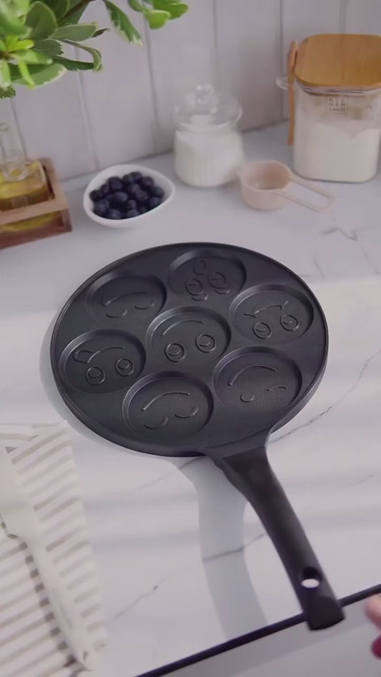 Smiley Pancakes/Egg Shaper - Non Stick Pan !!