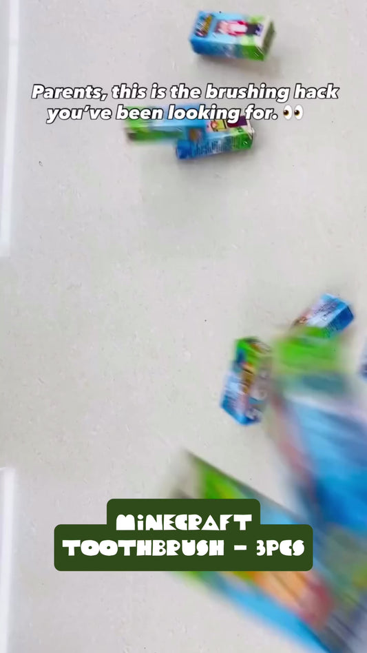 Minecraft - 3pcs Baby Toothbrush