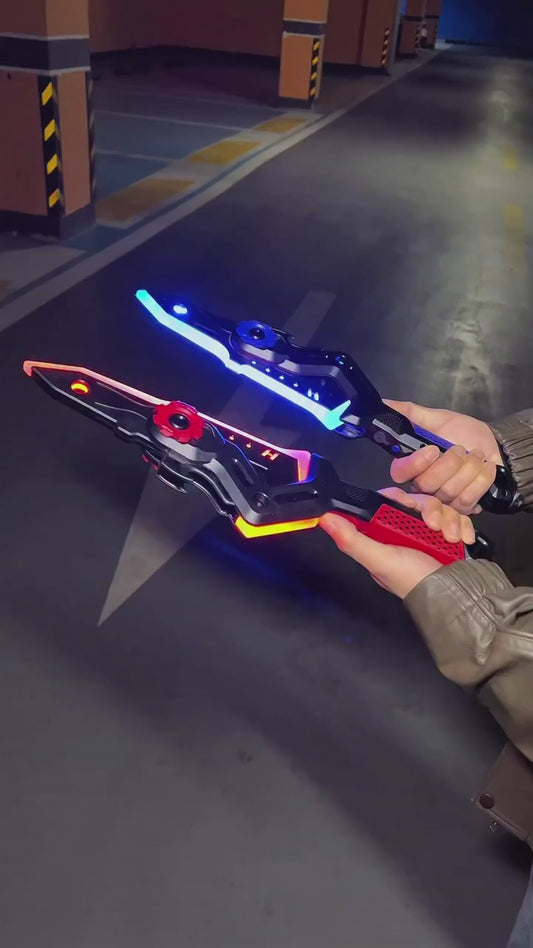 Dual Axe Blade - 7Color Change LED Light-up Blades