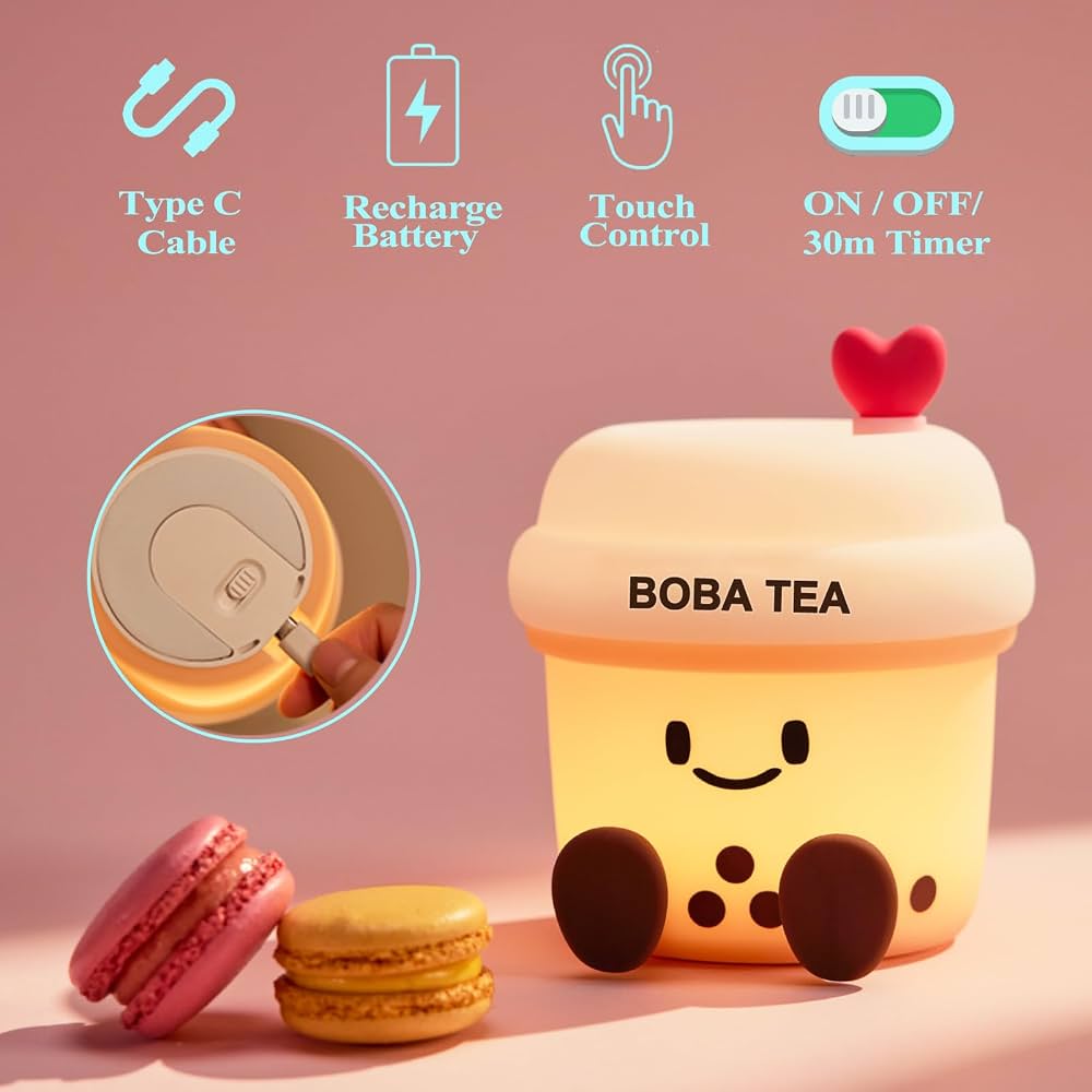 Boba Bliss & Dreams -  Silicone Night Lamp