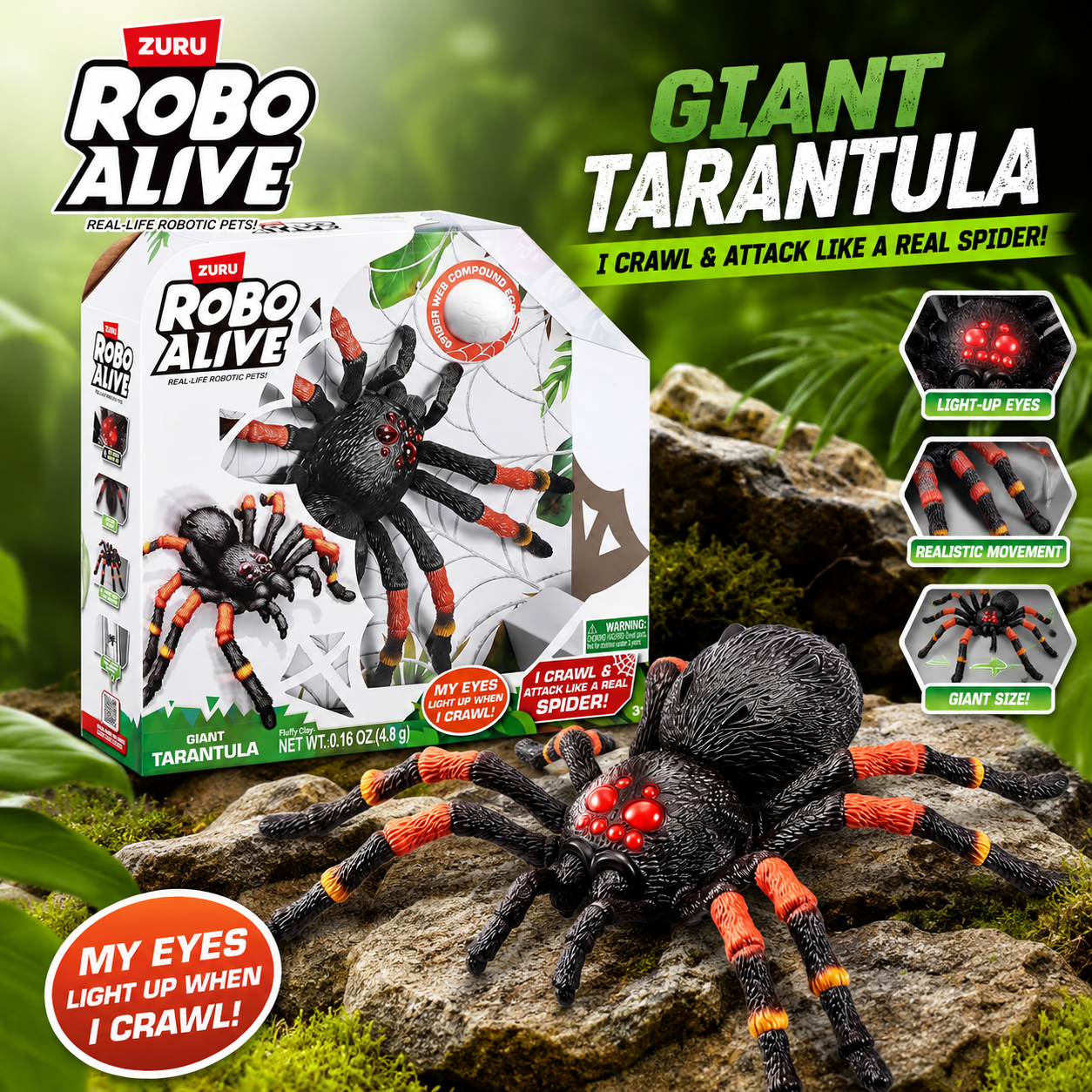 Zuru - Robo Alive | Giant Robotic Tarantula