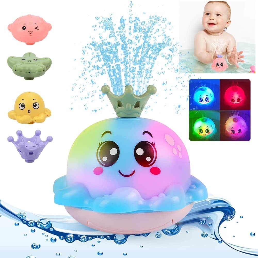 Cute Octopus Baby Bath Toy with Water Spray